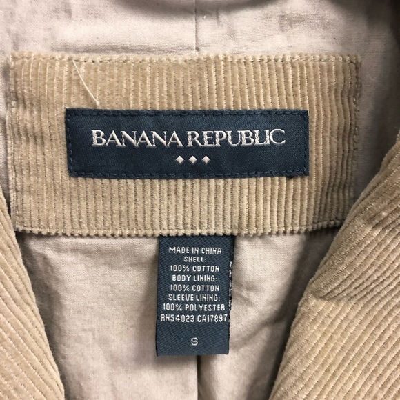 Men’s Banana Republic corduroy blazer, size small